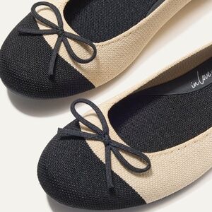 Rothys The Ballet Flat Cream Captoe Size 9.5. New in Box $145 New